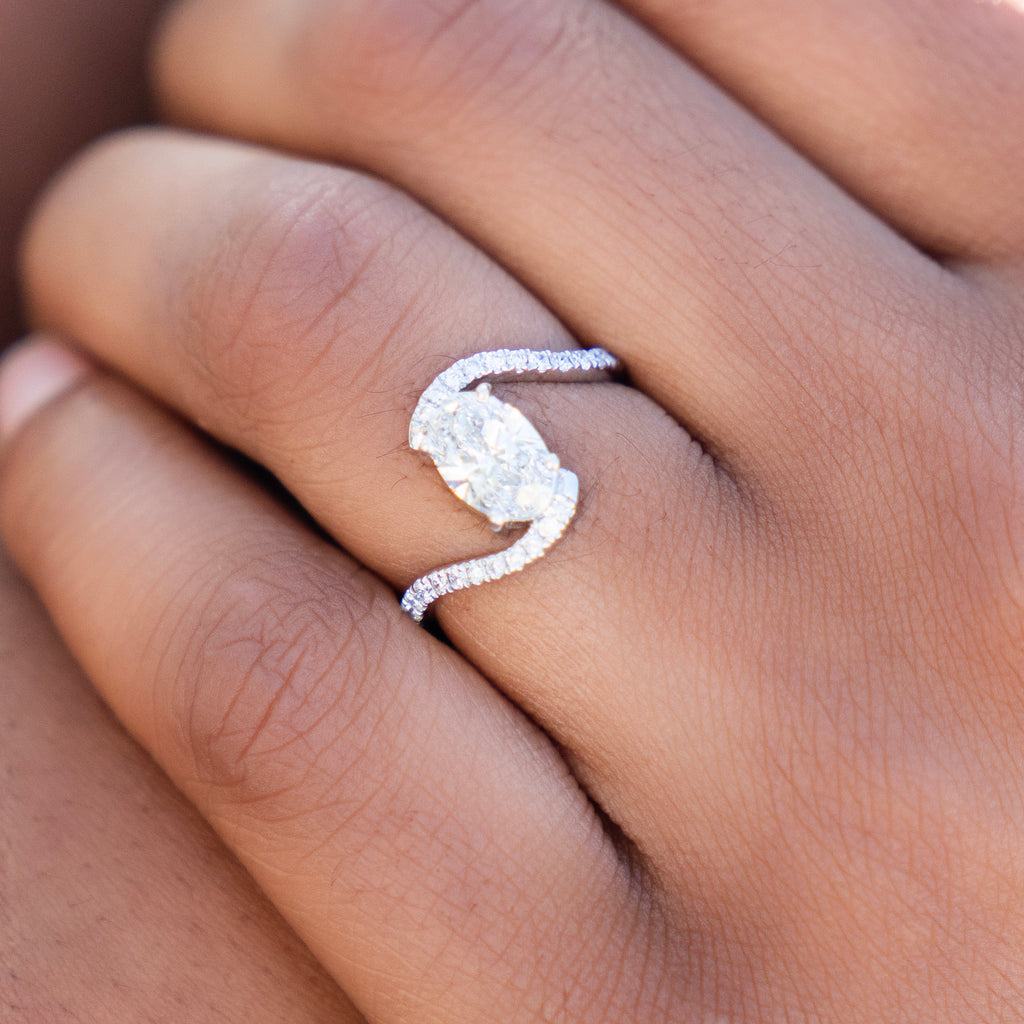 Bespoke Platinum Aurora Ring