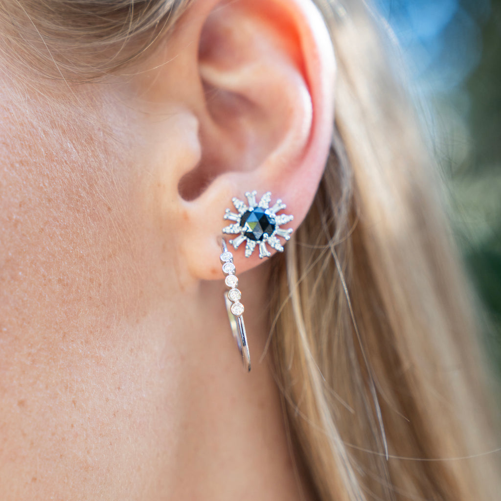 Black Diamond Supernova Stud Earrings