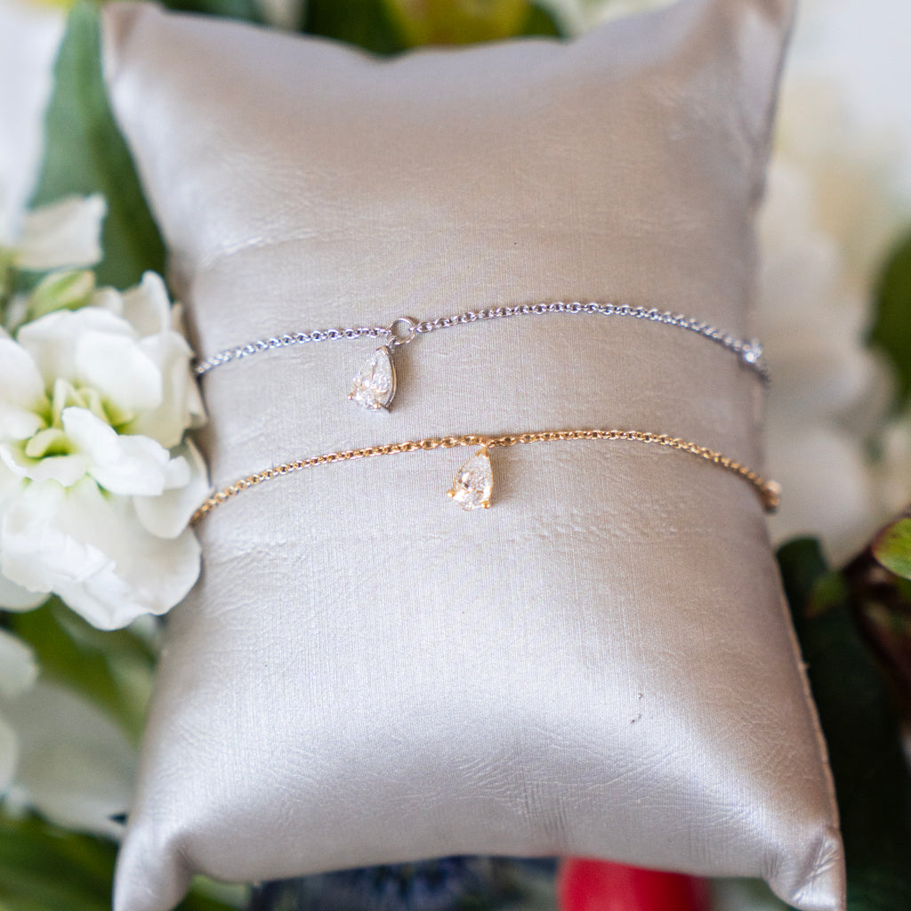 The Gabrielle Lab Diamond Bracelet in Solid 14k Yellow Gold