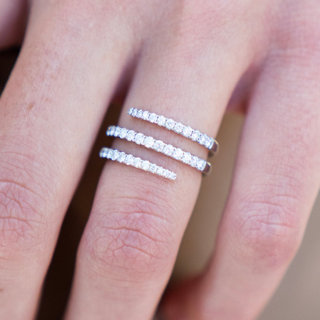 The Diamond Coil Ring