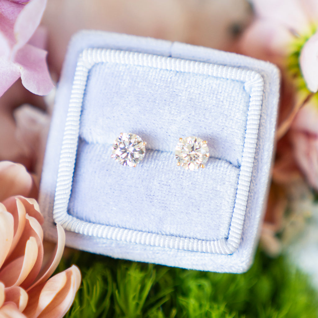 Amber Erin Collection Diamond Studs