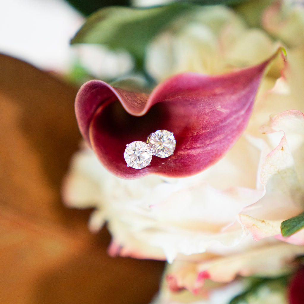 Amber Erin Collection Diamond Studs