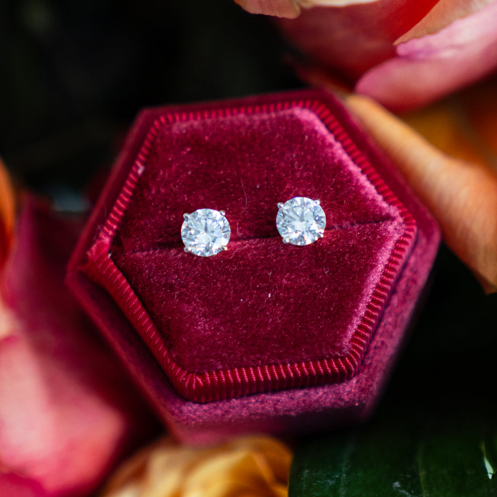 Amber Erin Collection Diamond Studs