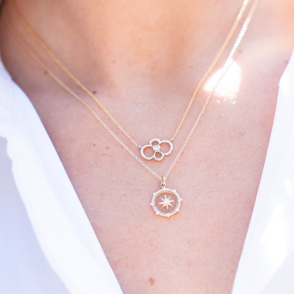 Bespoke Open Floral Diamond Necklace