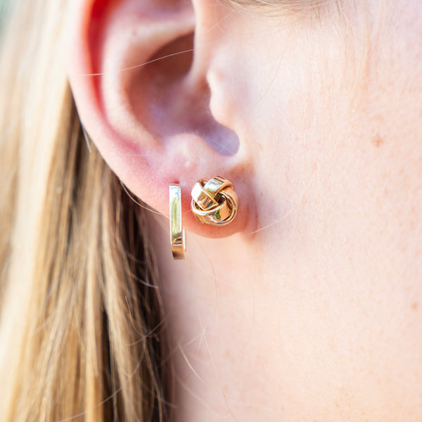14k Italian Knot Stud Earrings