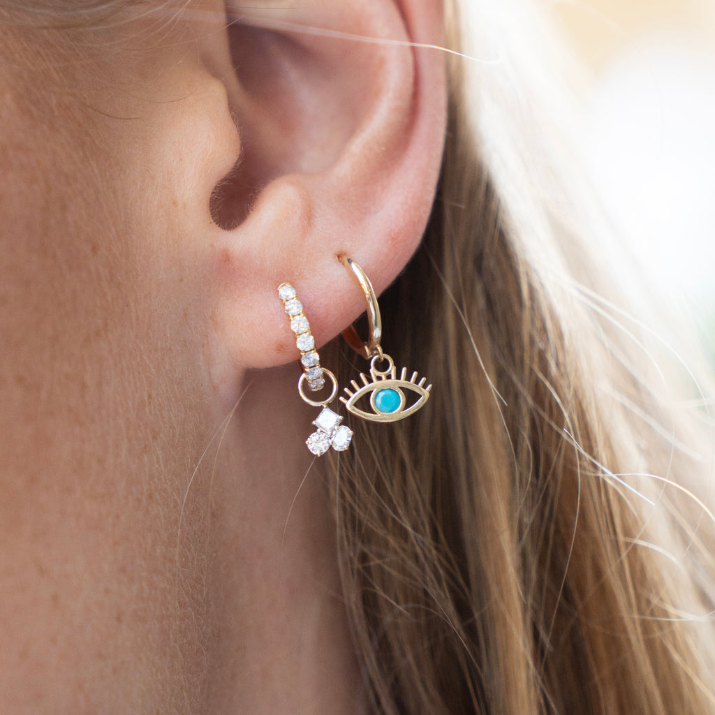 Large Diamond Huggies