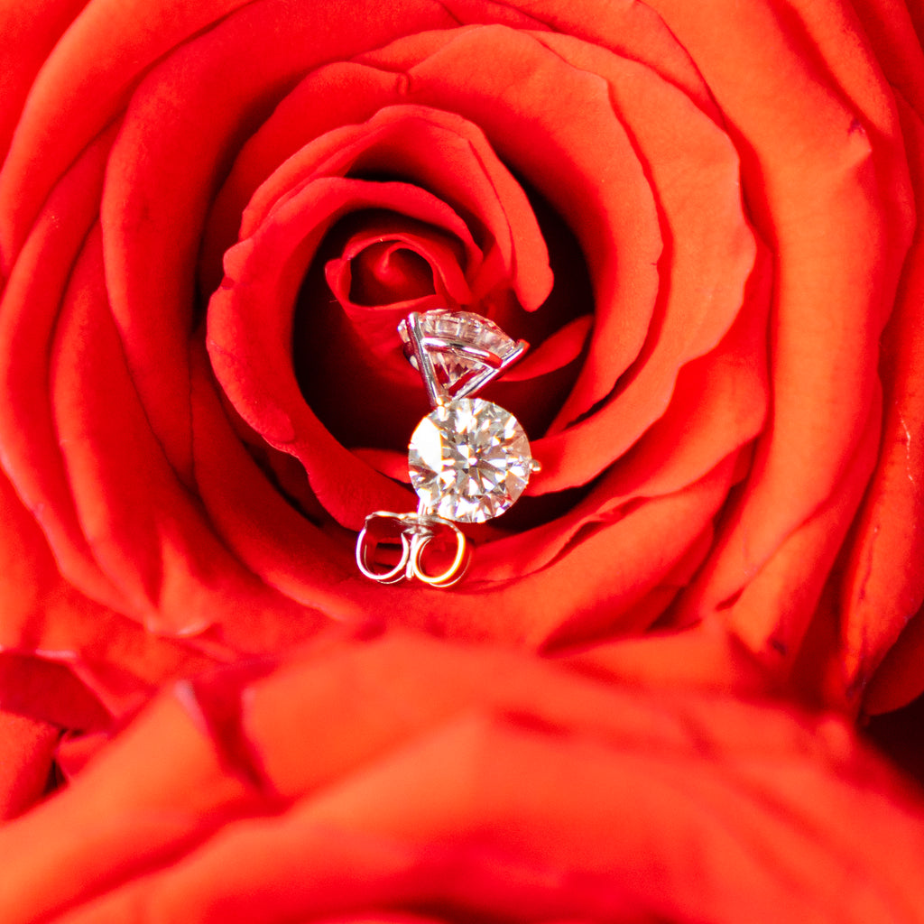 Amber Erin Collection Diamond Studs