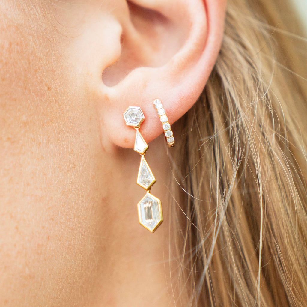 Large Diamond Huggies