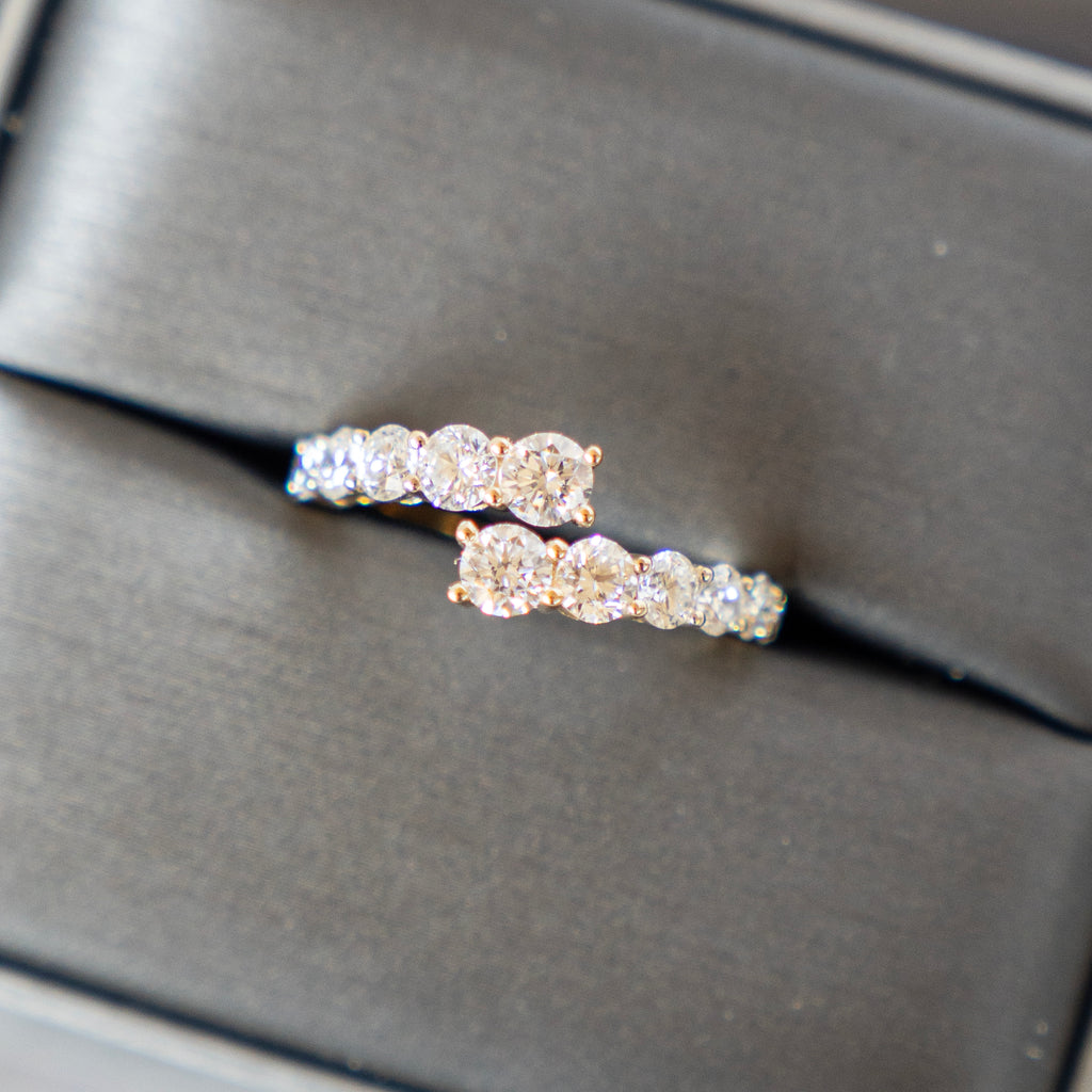 The Olivia Ring set in 14k Yellow Gold