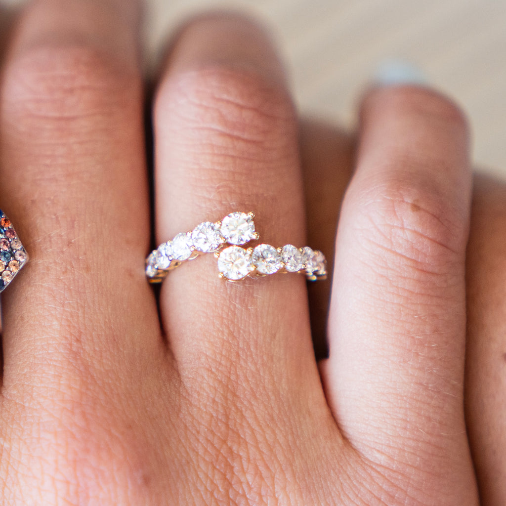 The Olivia Ring set in 14k Yellow Gold