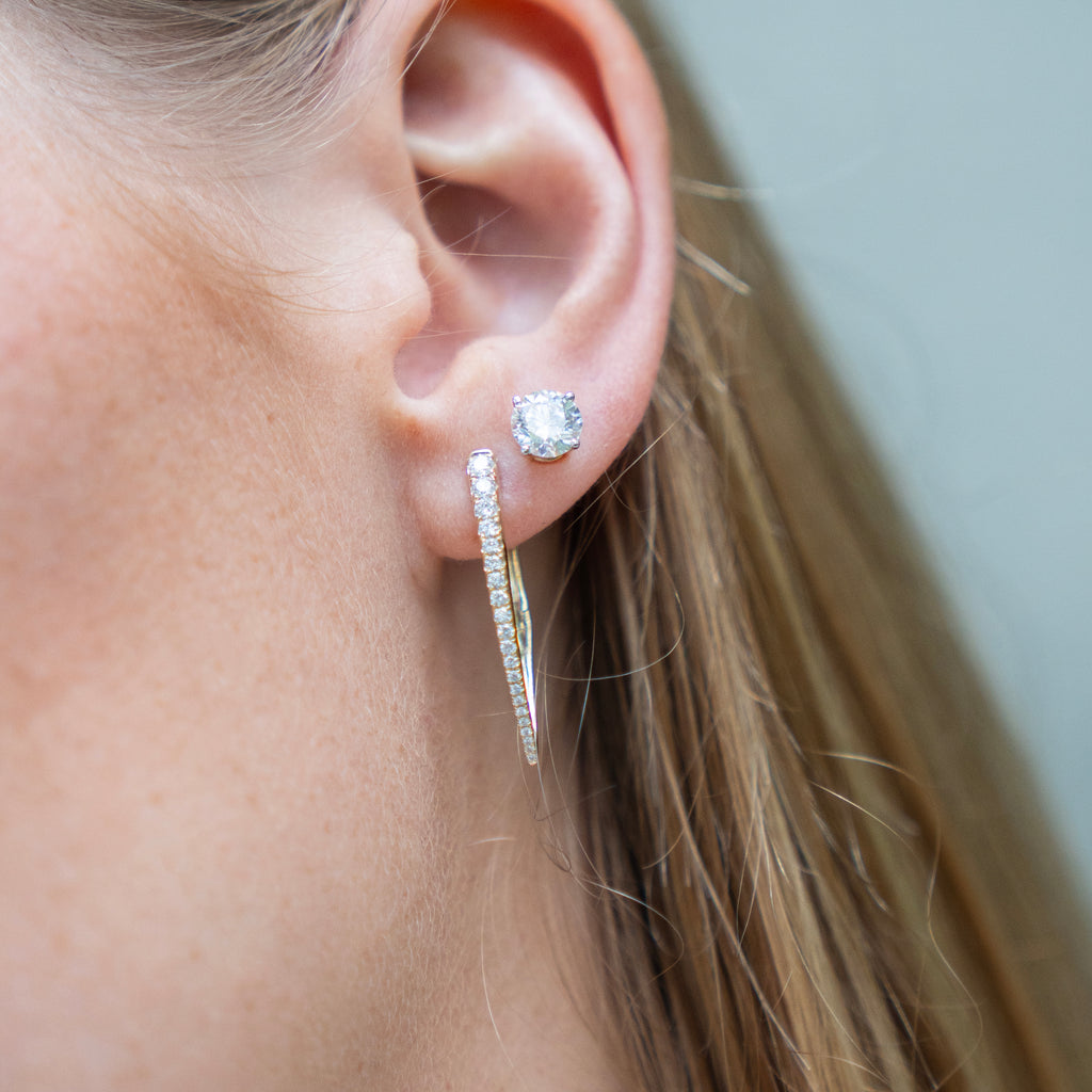 Diamond Spike Statement Hoops