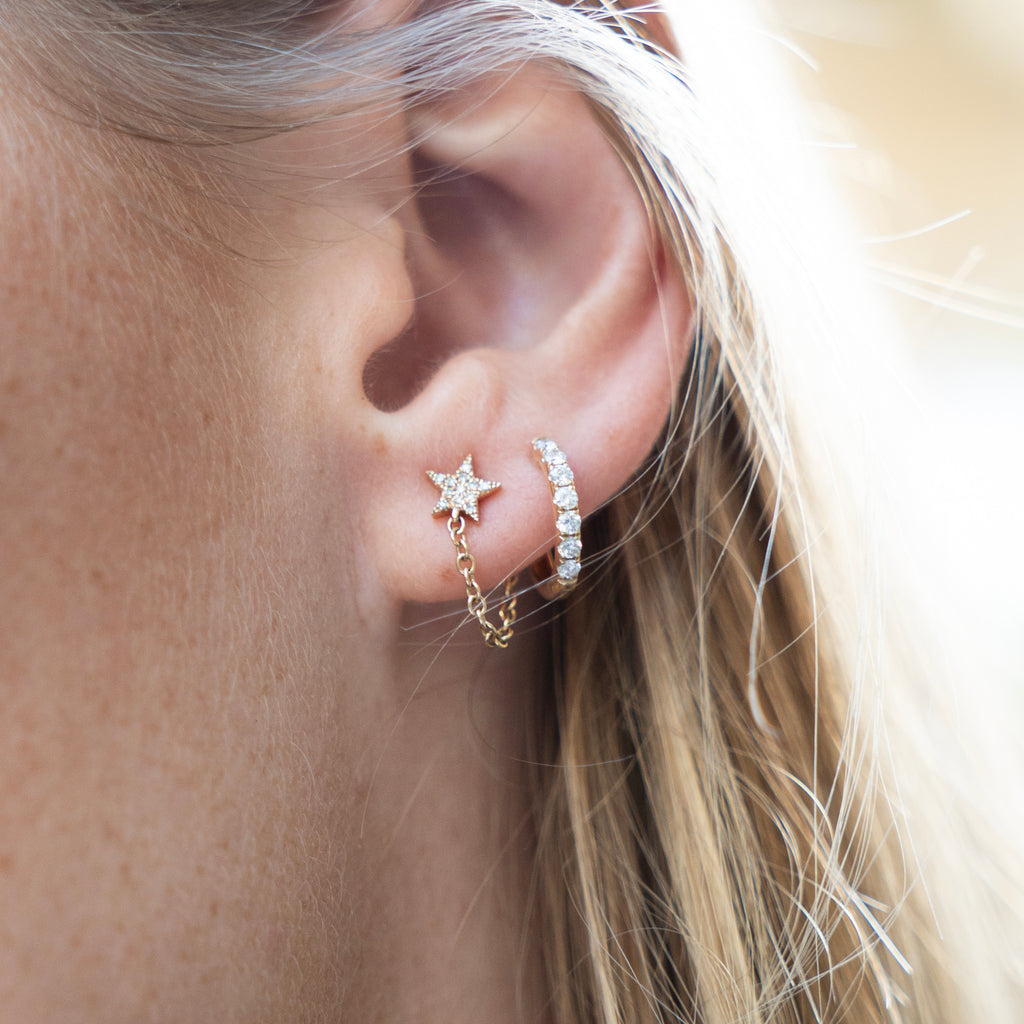 Large Diamond Huggies