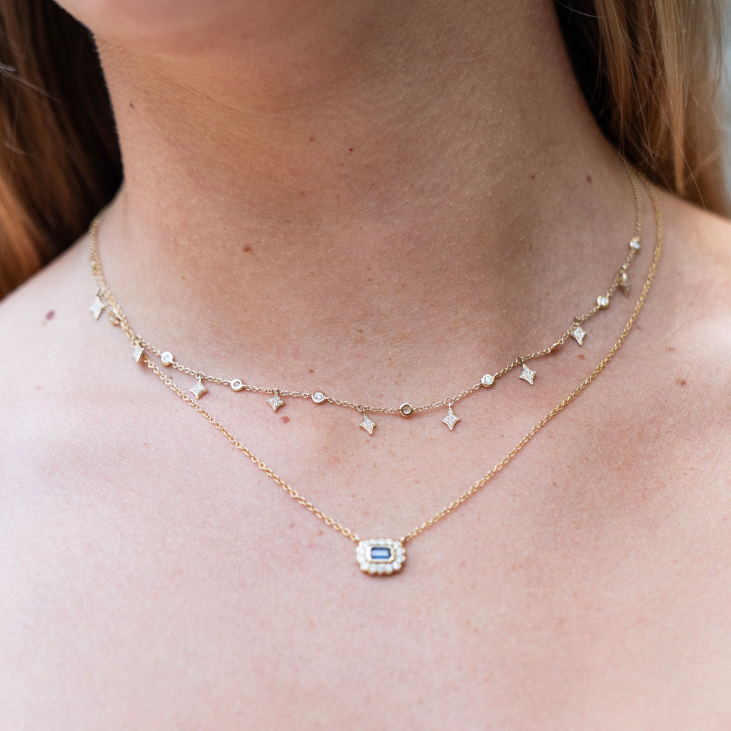 Diamond Constellation Choker in 14k Yellow Gold