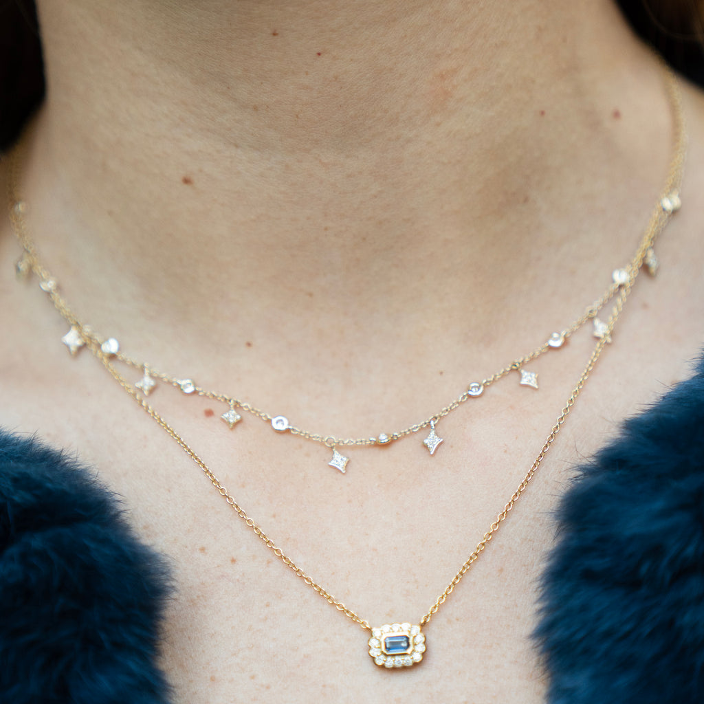 Diamond Constellation Choker in 14k Yellow Gold