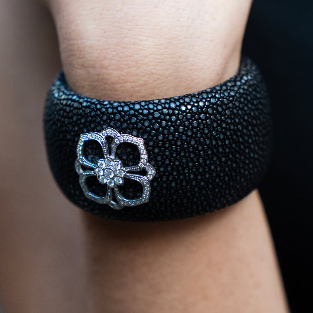 Diamond and Stingray Bespoke Cuff