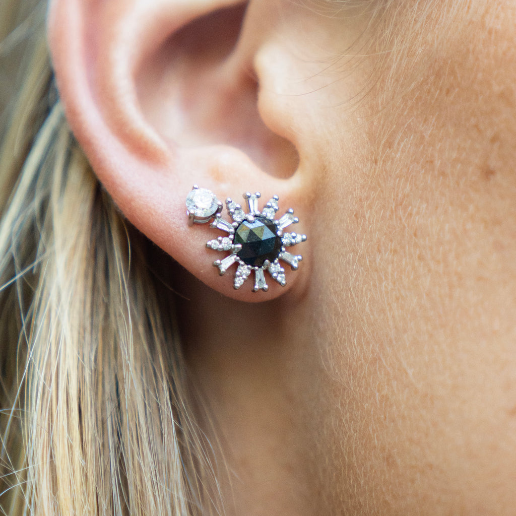 Black Diamond Supernova Stud Earrings