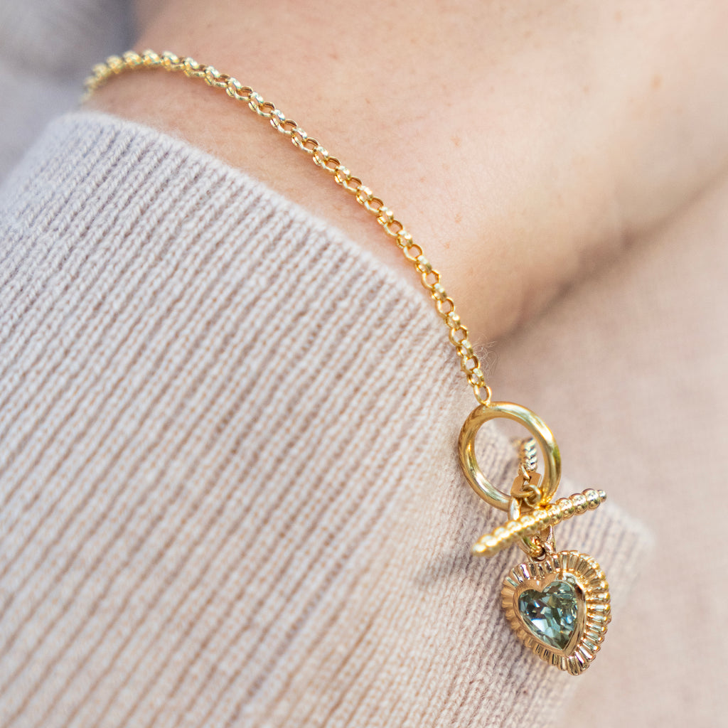 Solid 14k Gold Toggle Bracelet