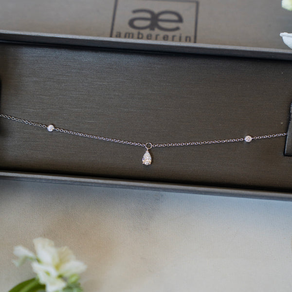 The Gabrielle Lab Diamond Bracelet in Solid 14k White Gold