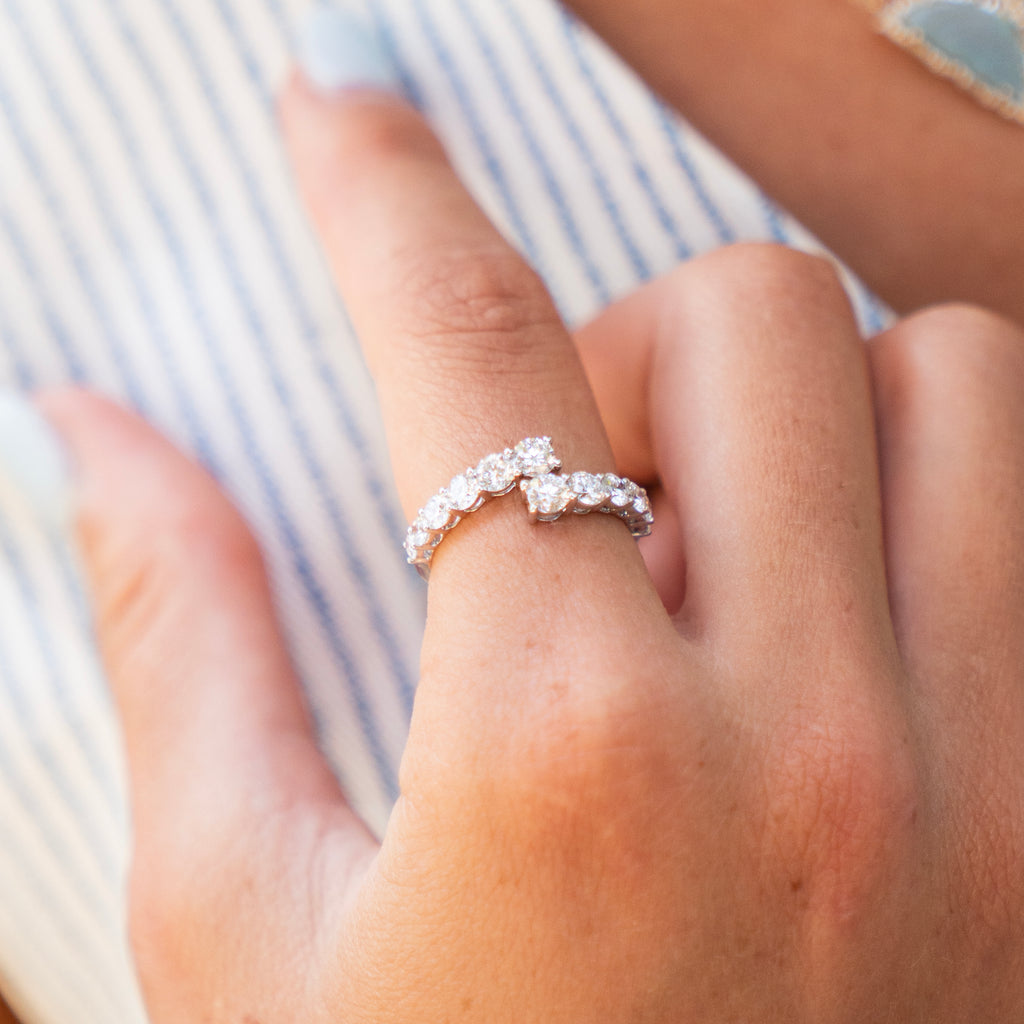 The Olivia Ring set in 14k White Gold
