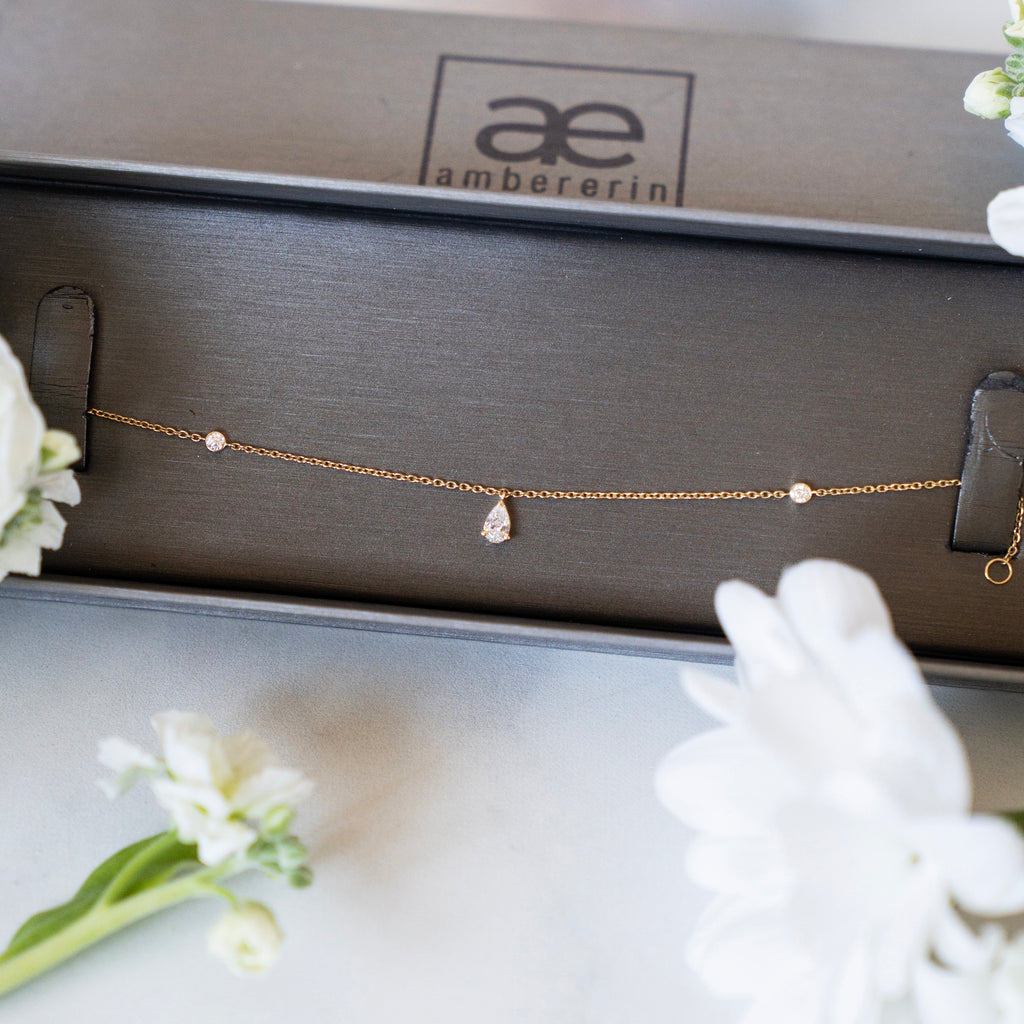 The Gabrielle Lab Diamond Bracelet in Solid 14k Yellow Gold