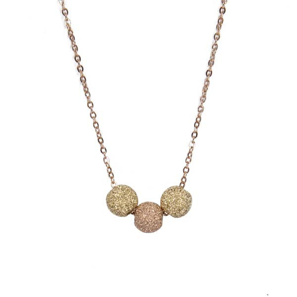 Three ball necklace