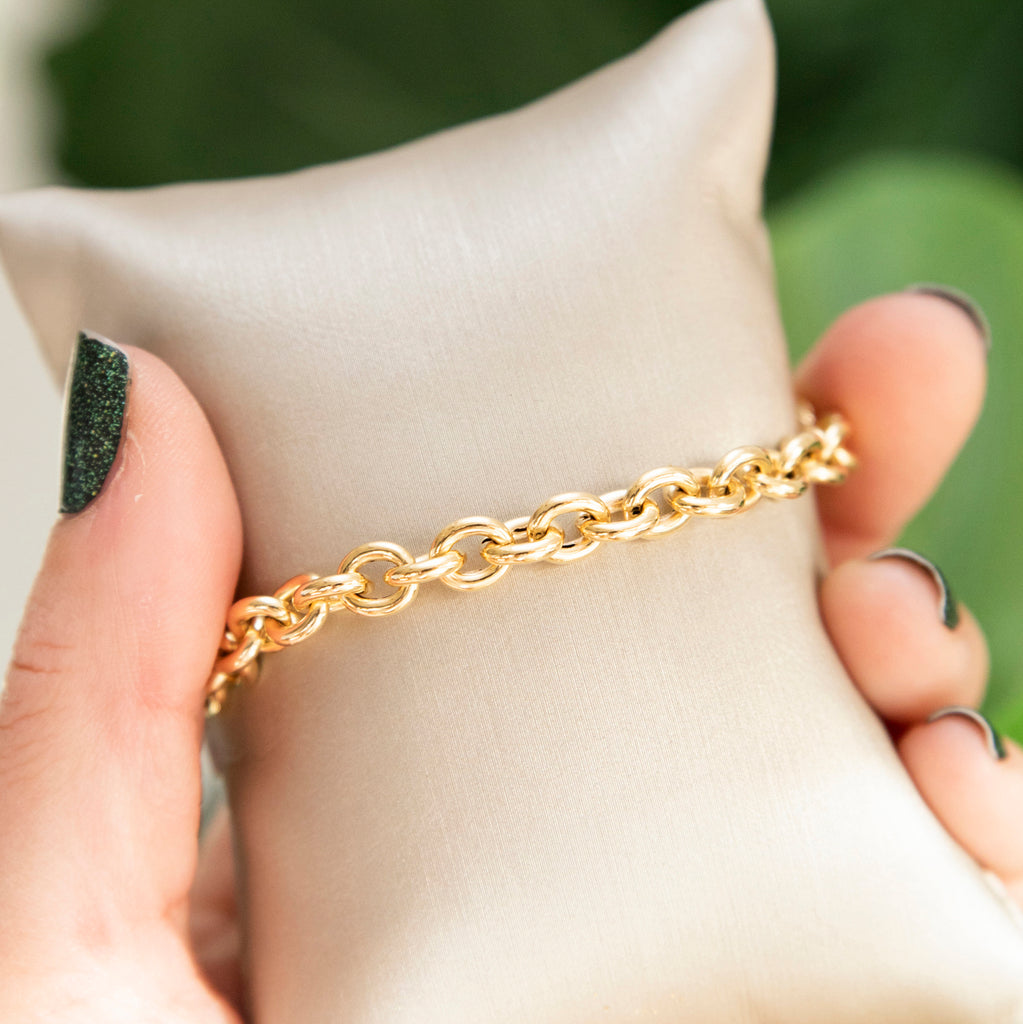 14k Gold Byzantine Bracelet