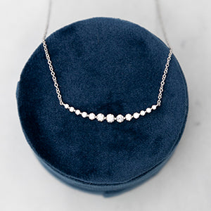 The Anastasia Graduated Diamond Necklace in 18k