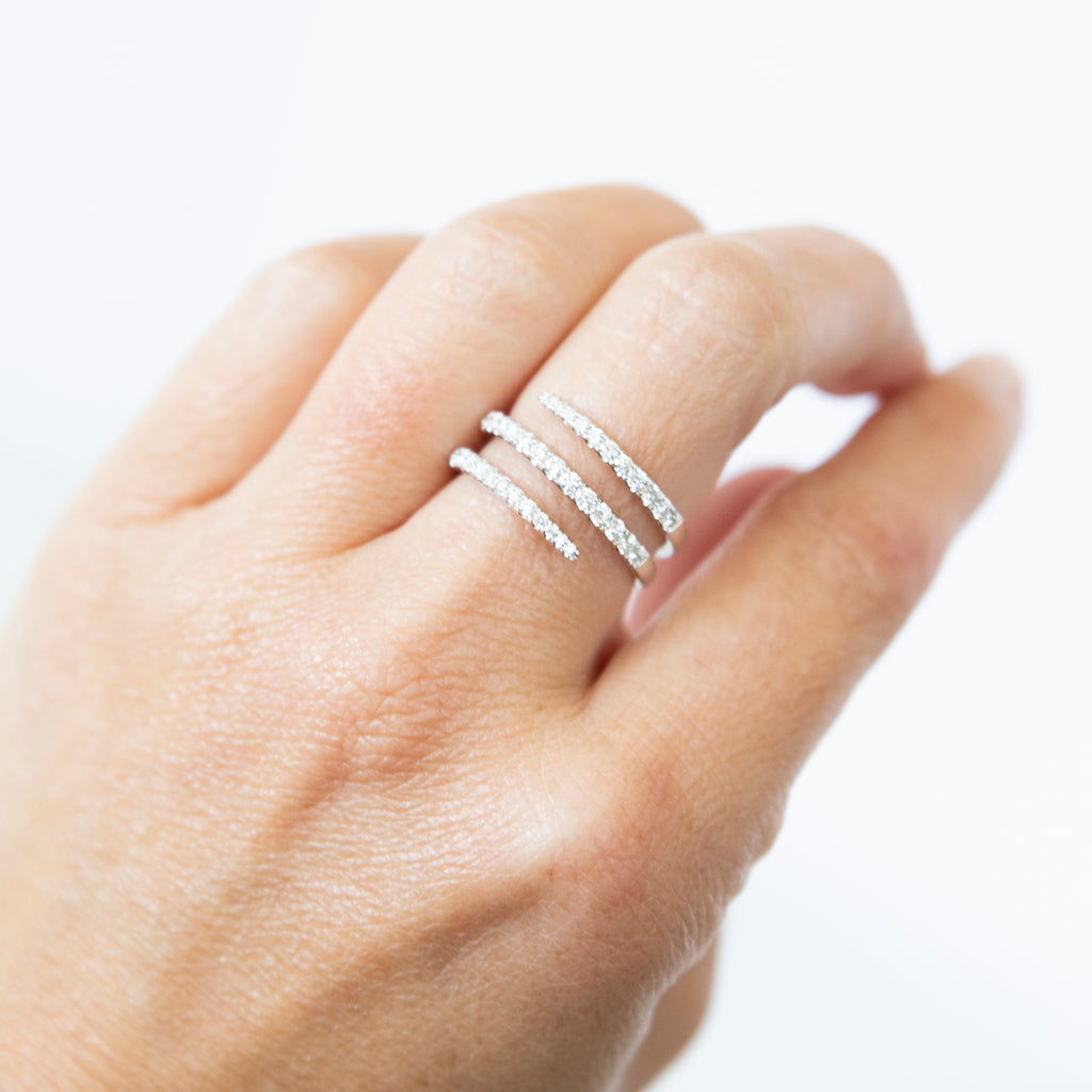 The Diamond Coil Ring