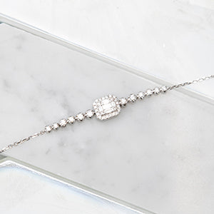 The Elizabeth Baguette and Diamond 18k Deco Bracelet