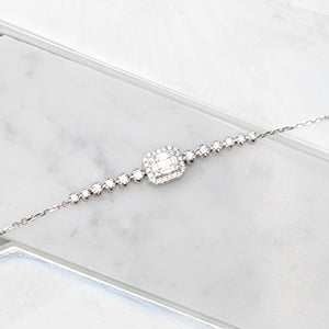The Elizabeth Baguette and Diamond 18k Deco Bracelet