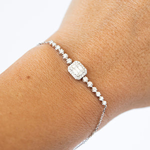 The Elizabeth Baguette and Diamond 18k Deco Bracelet