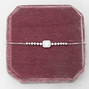 The Elizabeth Baguette and Diamond 18k Deco Bracelet