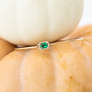 Emerald and Diamond Bangle