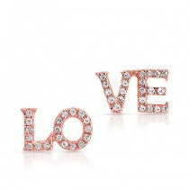 Diamond LO-VE Stud Earrings