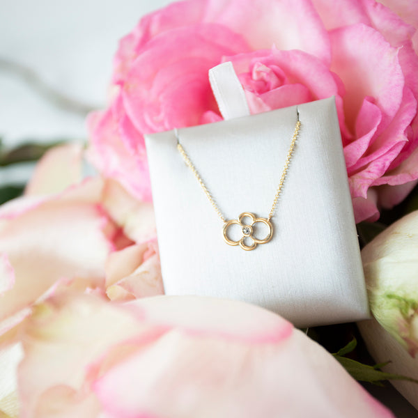 Bespoke Open Floral Diamond Necklace