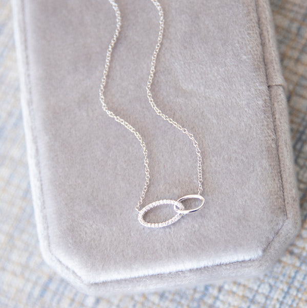 Oval Links Diamond Necklace