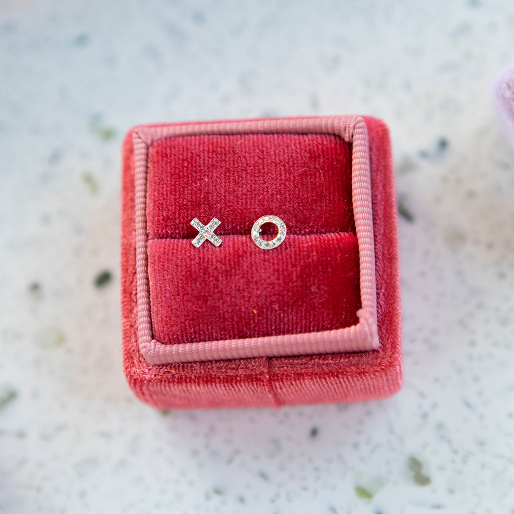 XO Diamond Studs