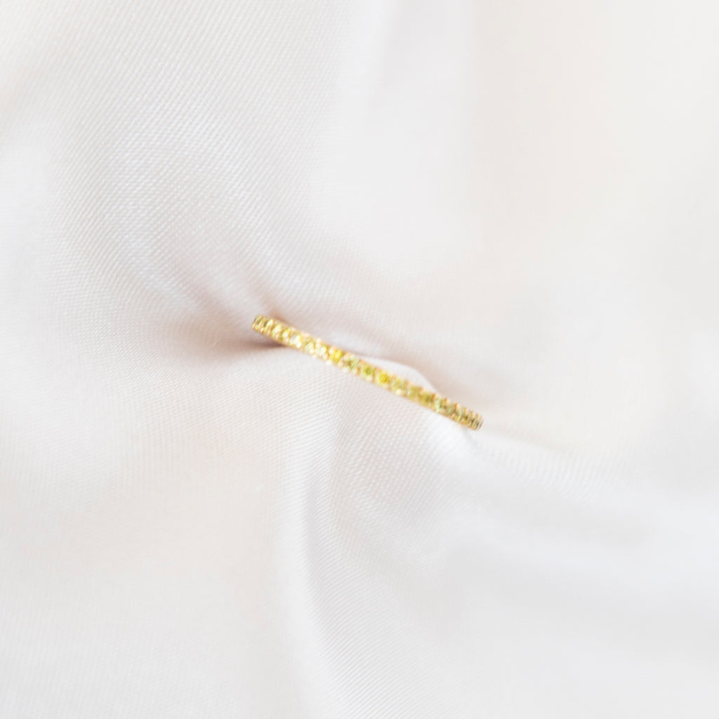 Yellow Sapphire Eternity Band in 14k Yellow Gold