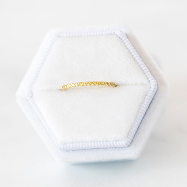 Yellow Sapphire Eternity Band in 14k Yellow Gold