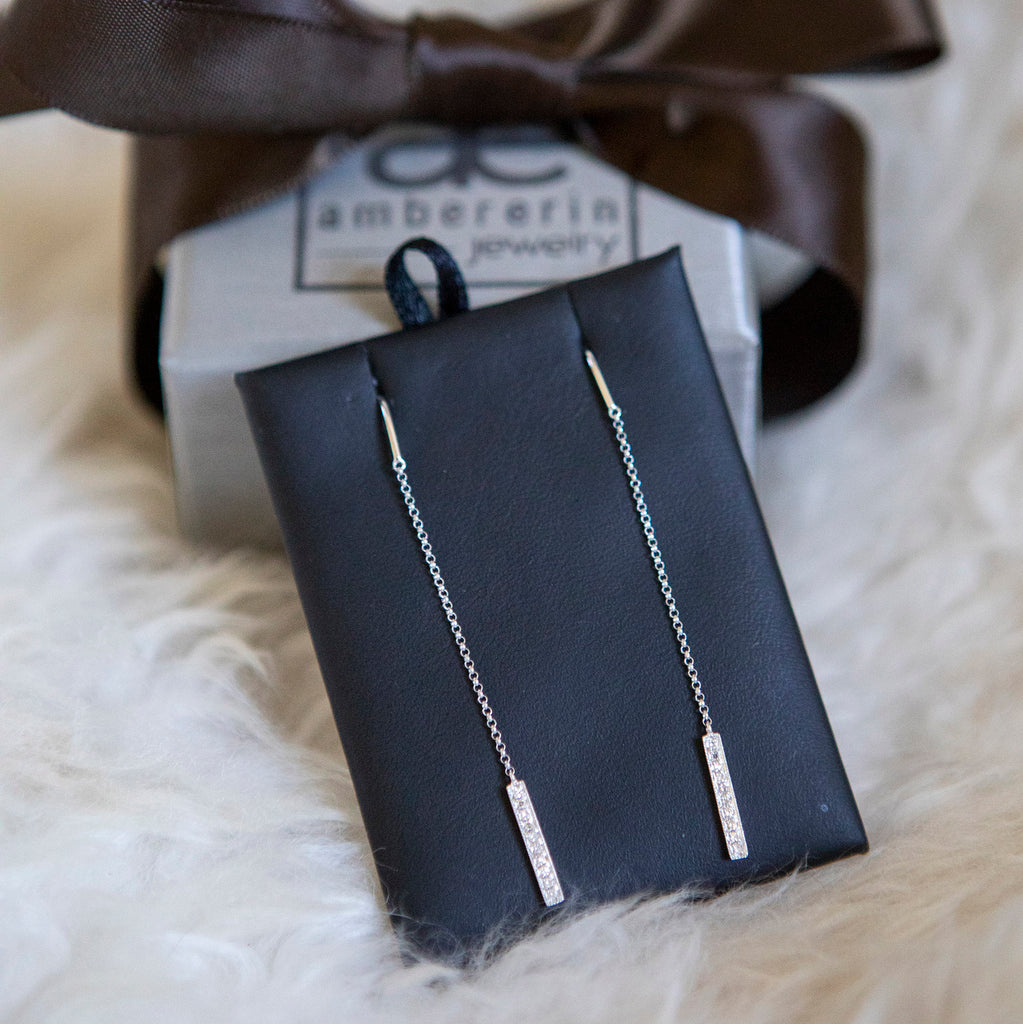 Diamond Threader Earrings
